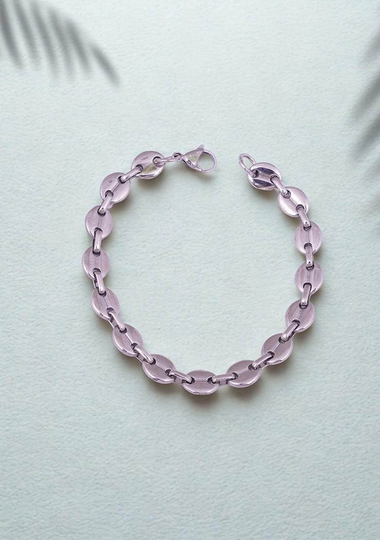 Silver Plain Silver Plated  Bracelet