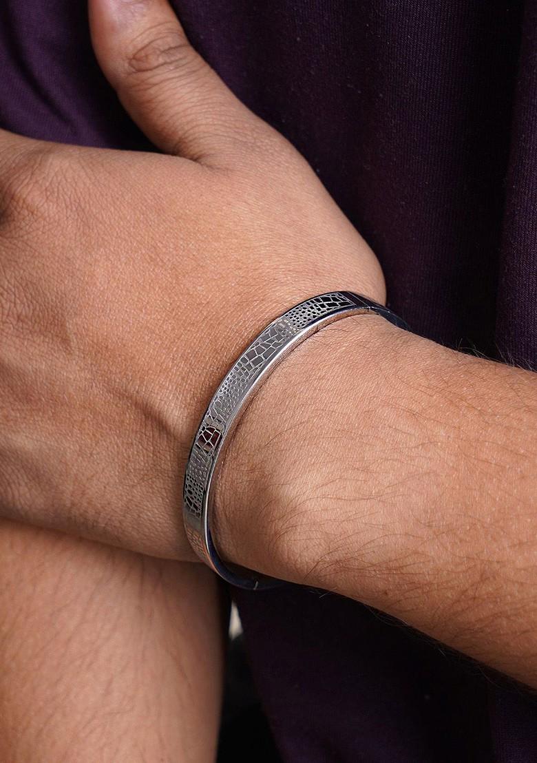 Silver Plain Silver Plated  Bracelet