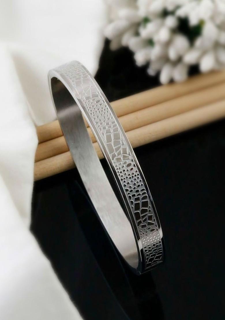 Silver Plain Silver Plated  Bracelet