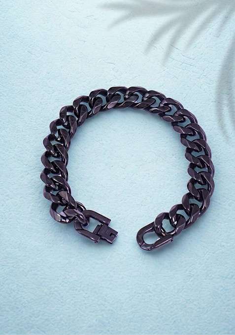 Black Handcrafted Handcrafted Bracelet For Men