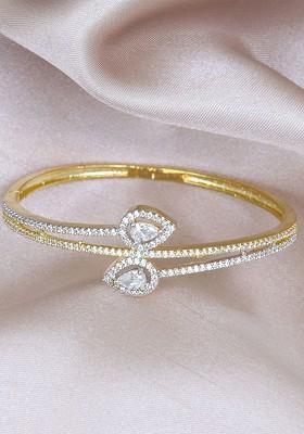 Gold Plain Gold Plated Bracelet