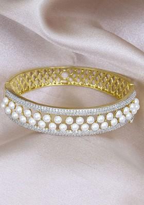 Gold Plain Gold Plated Bracelet