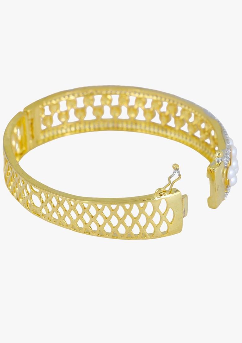 Gold Plain Gold Plated Bracelet