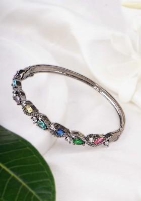 Silver Plain Silver Plated  Bracelet