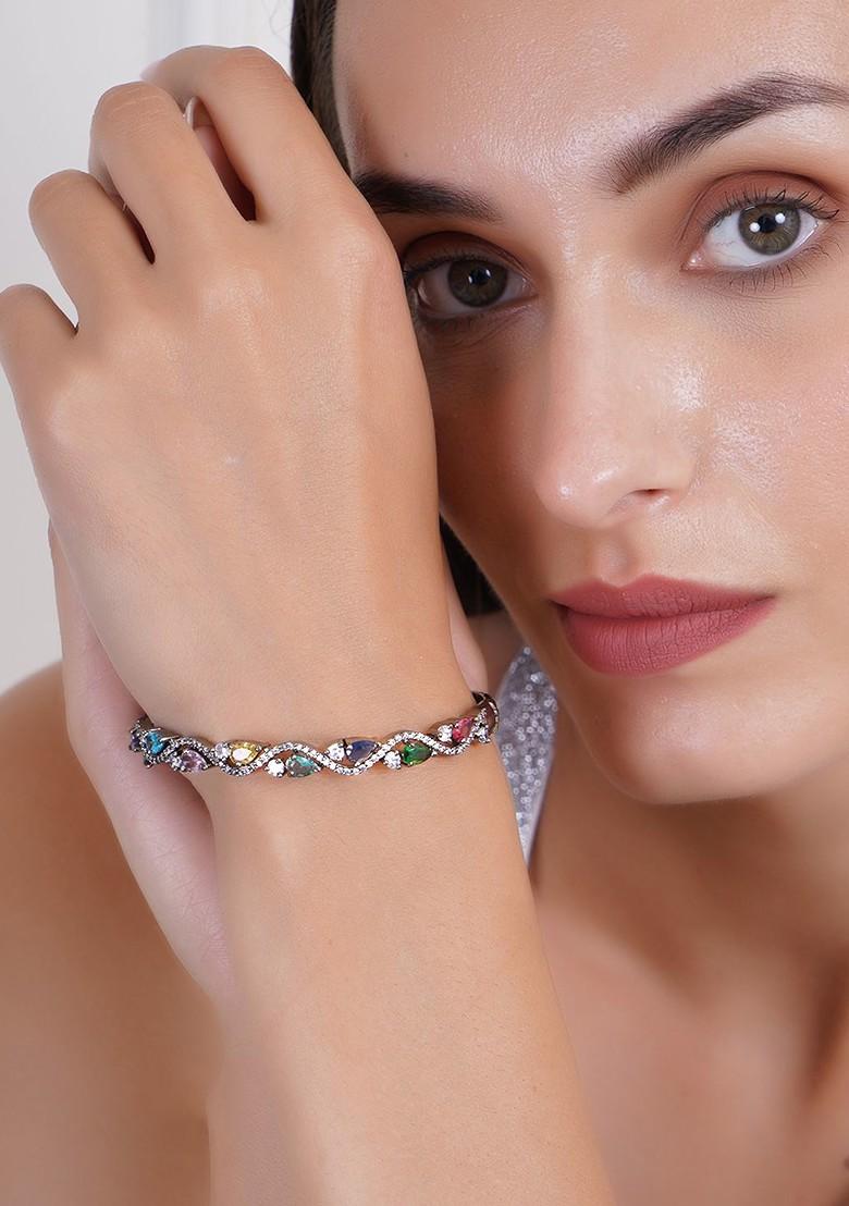 Silver Plain Silver Plated  Bracelet