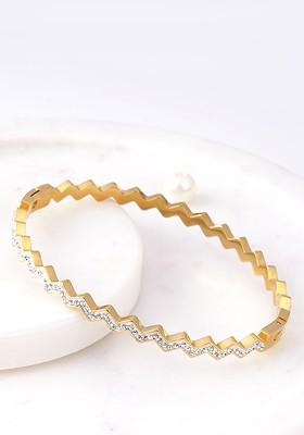 Gold Plain Gold Plated Bracelet