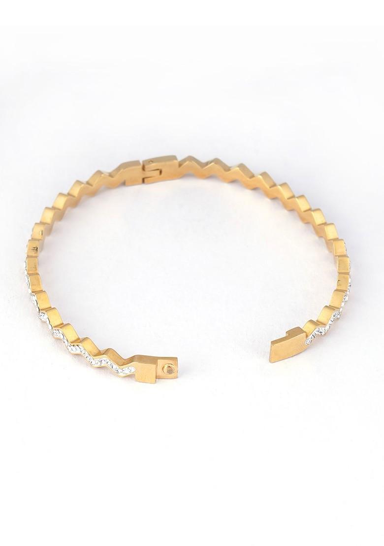 Gold Plain Gold Plated Bracelet