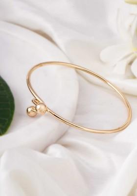 Gold Plain Gold Plated Bracelet