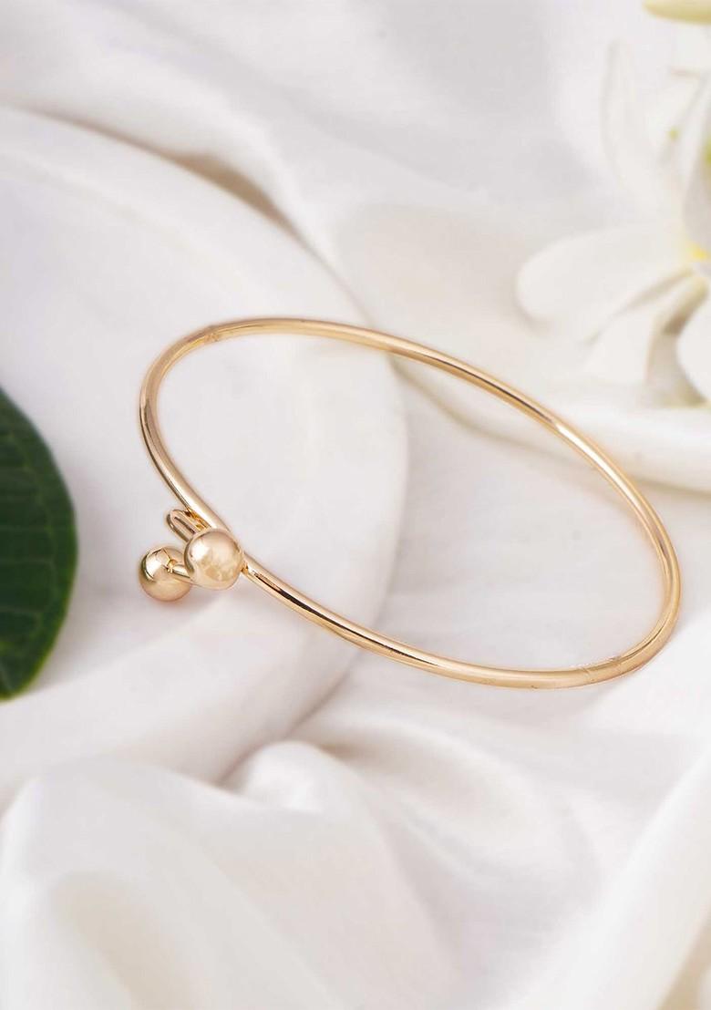 Gold Plain Gold Plated Bracelet