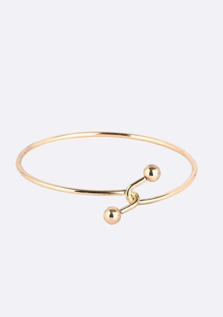 Gold Plain Gold Plated Bracelet