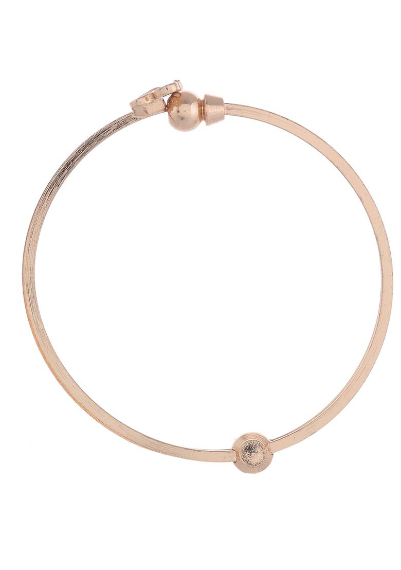 Set Of 2 Gold Plated Ad Stones Butterfly Shaped Elegent Bangles