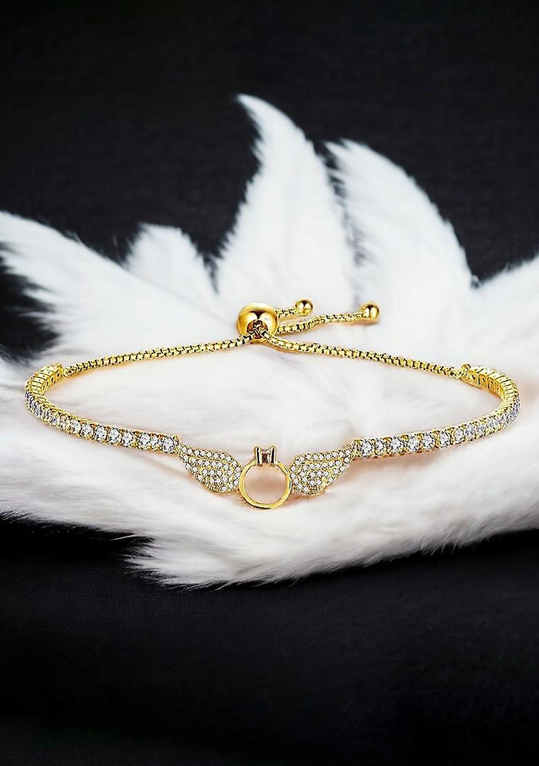 Gold Studded Gold Plated Bracelets