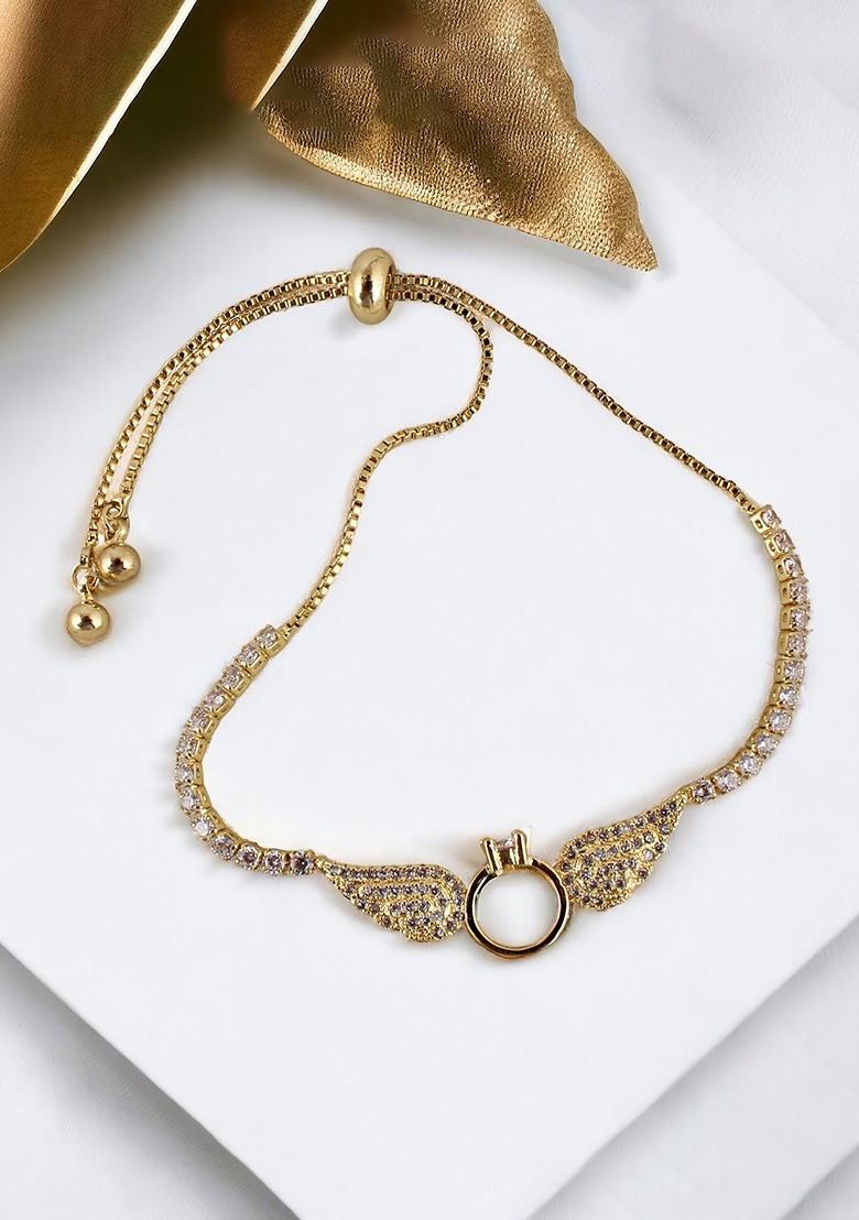 Gold Studded Gold Plated Bracelets