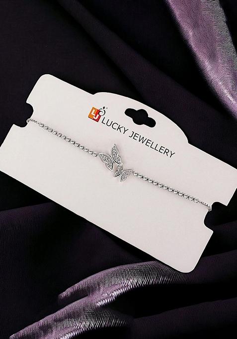 Silver Studded Silver Plated Bracelets