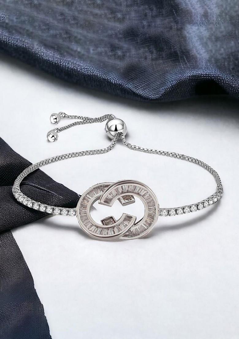 Silver Studs Silver Plated Bracelets