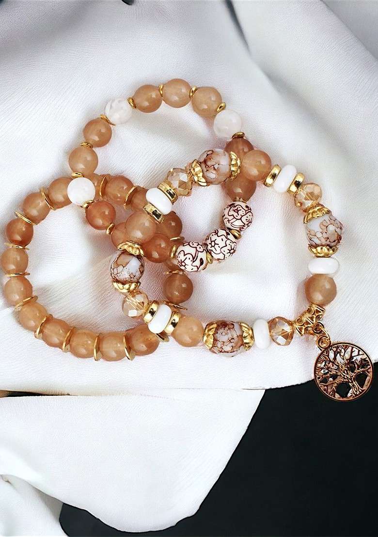 Gold Studs Gold Plated Bracelets - Indya