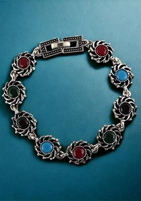 Silver Studs Silver Plated Bracelets