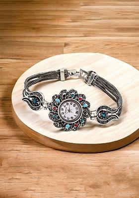 Silver Studded Silver Plated Bracelets