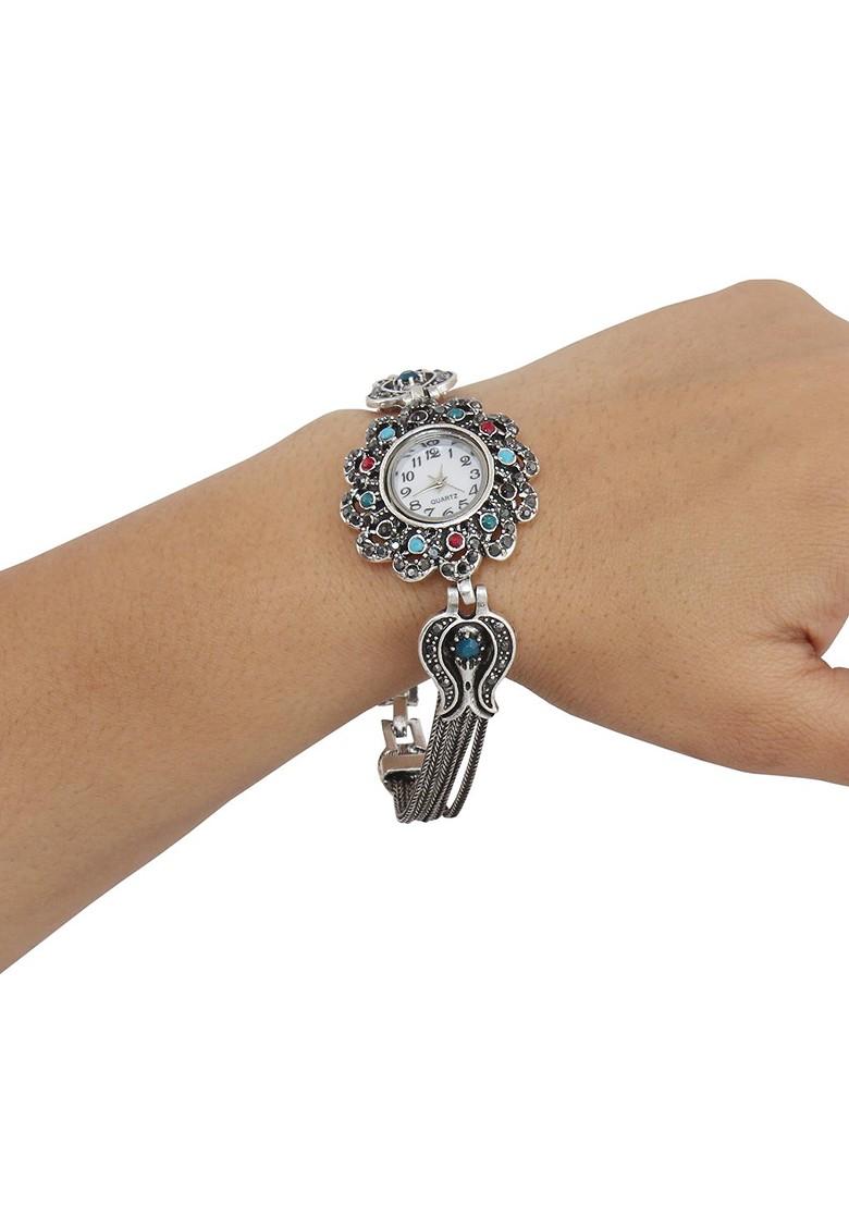 Silver Studded Silver Plated Bracelets