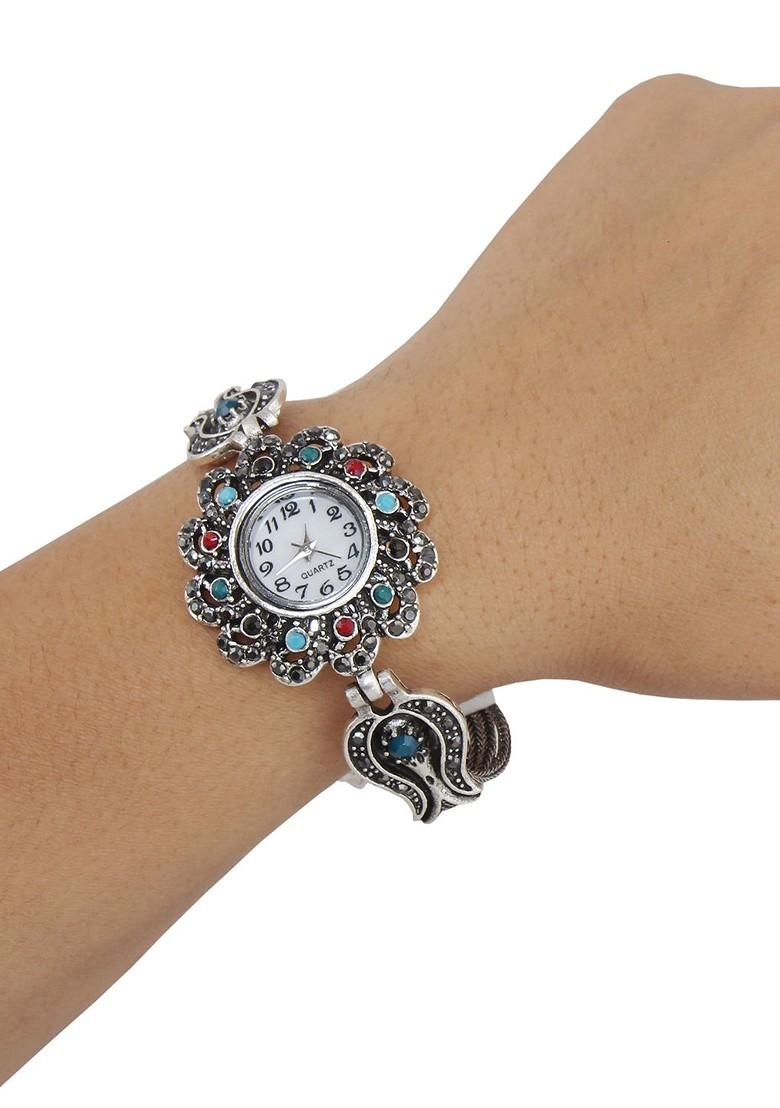 Silver Studded Silver Plated Bracelets