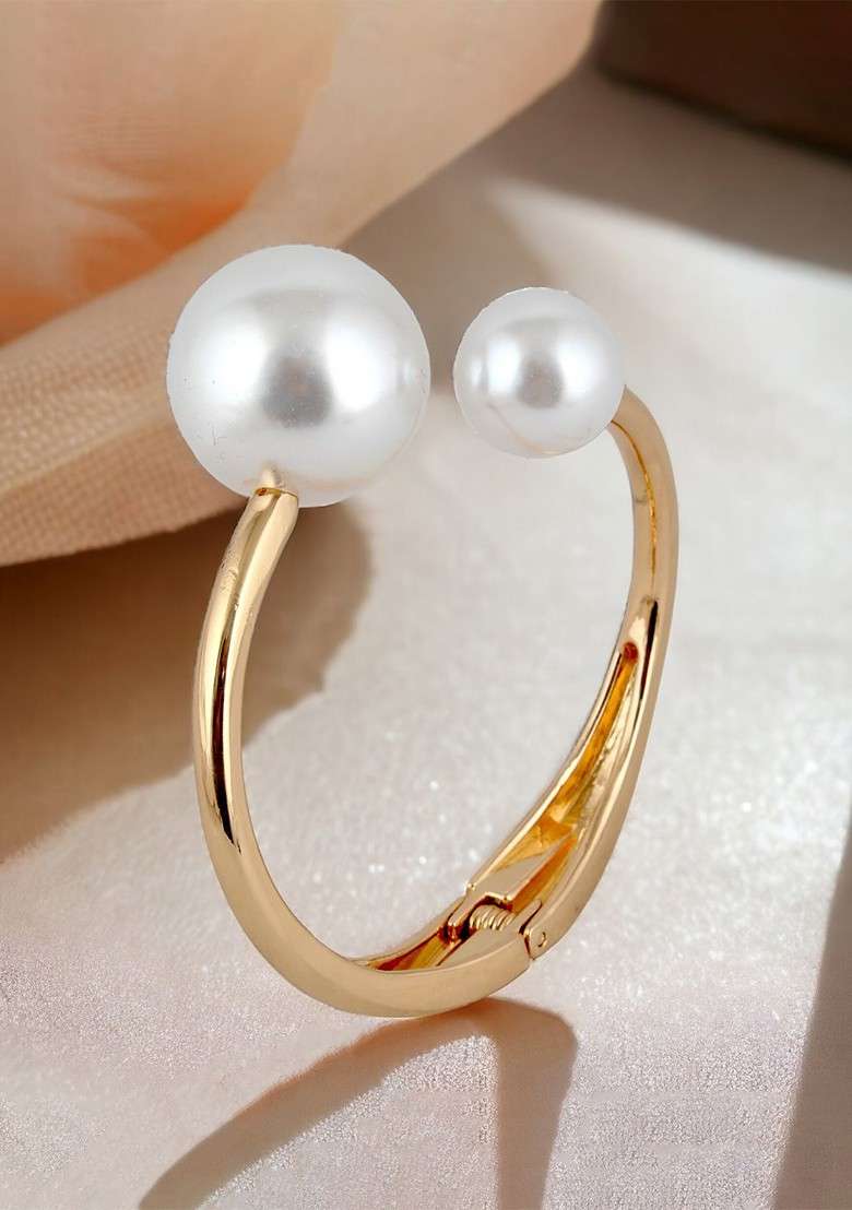 Gold Studs Gold Plated Bracelets - Indya