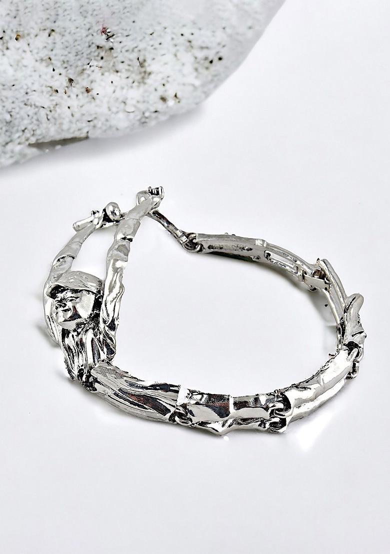 Silver Studs Silver Plated Bracelets