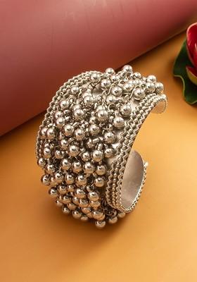 Silver Women Silver Cuff Bracelet