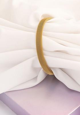 Brass Gold Plated Bangle Style Bracelet