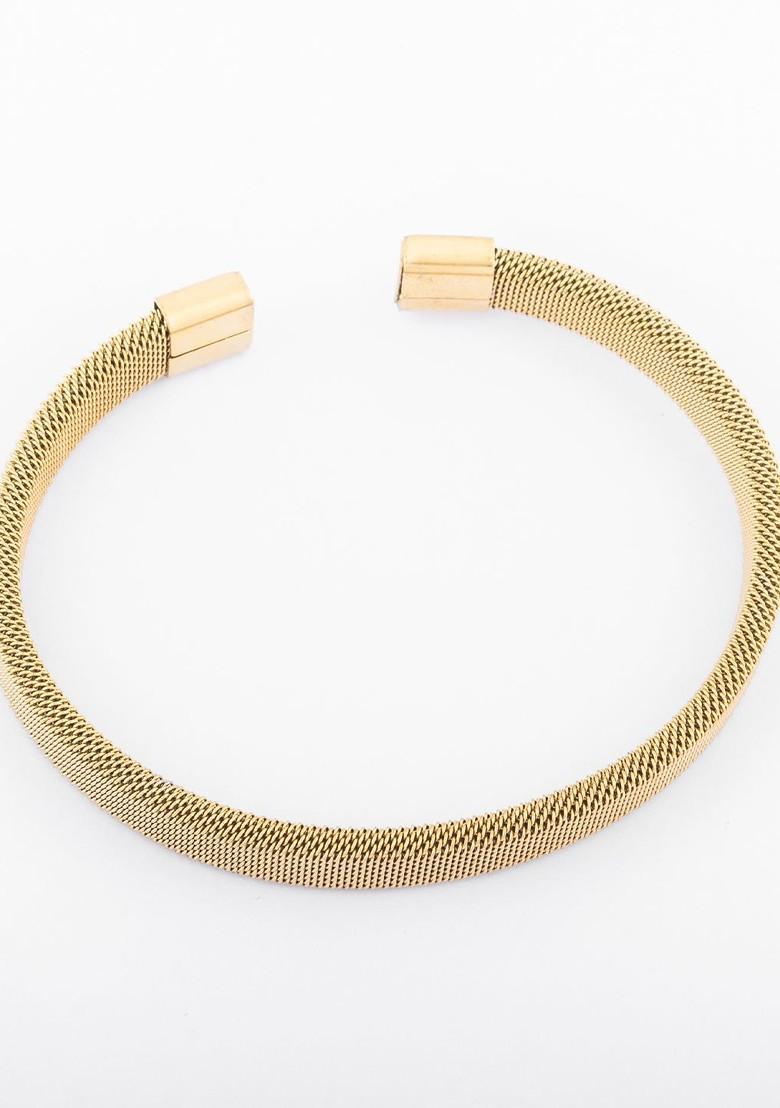 Brass Gold Plated Bangle Style Bracelet