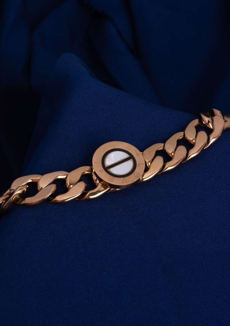 Brass Gold Plated Wraparound Bracelet - Indya