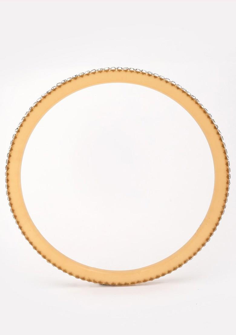 Red Set Of 72 Gold Plated Ad Studded Bangle