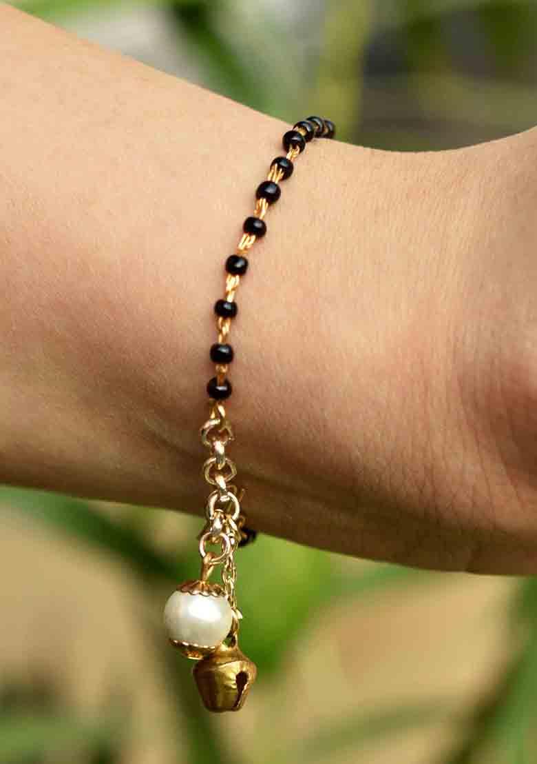 Black Beads Mangalsutra Bracelet