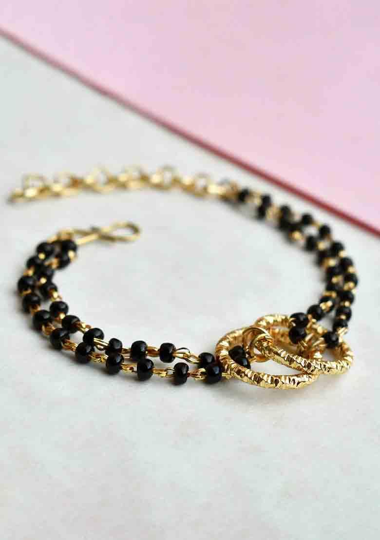 Black Love Knot Mangalsutra Bracelet