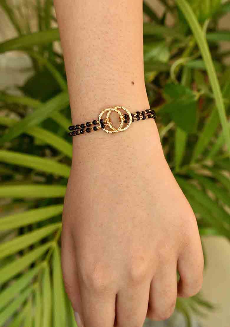 Black Love Knot Mangalsutra Bracelet