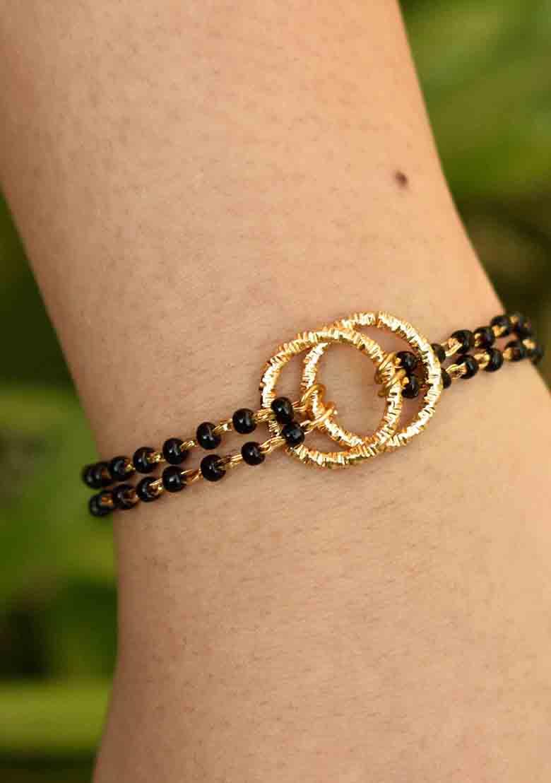 Black Love Knot Mangalsutra Bracelet