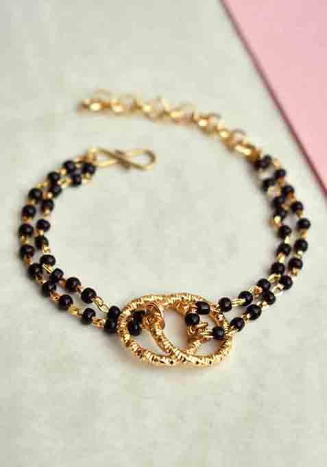 Black Love Knot Mangalsutra Bracelet