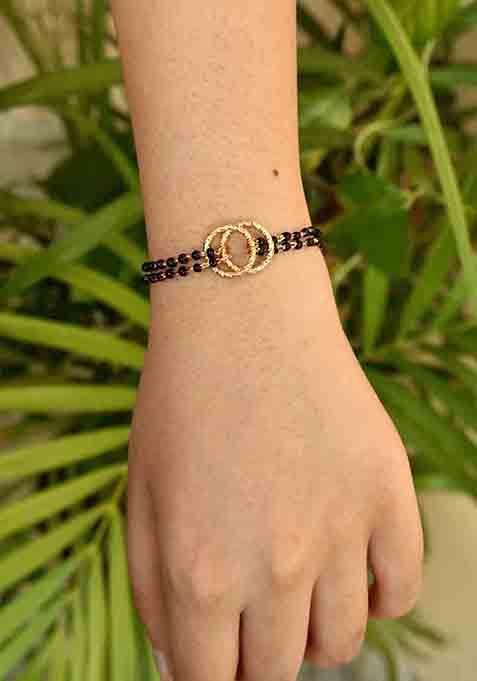 Black Love Knot Mangalsutra Bracelet
