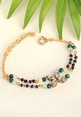 Kundan Bling Mangal Sutra Bracelet