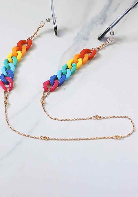 Crayon Multi Color Spectacles Or Air Pods Chain