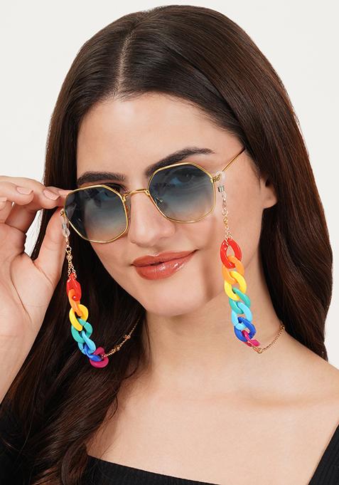 Crayon Multi Color Spectacles Or Air Pods Chain