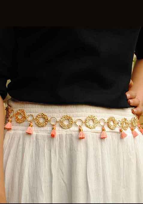 Mesh Ringand Tassels Kamar Bandh