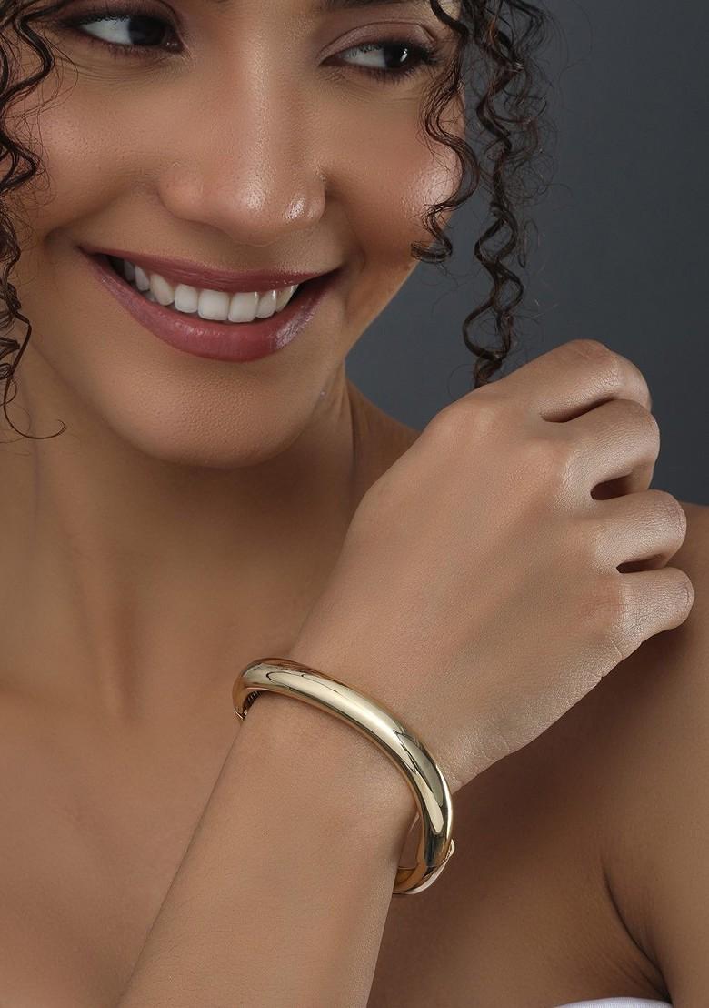 Gold Plated Kada Bracelet