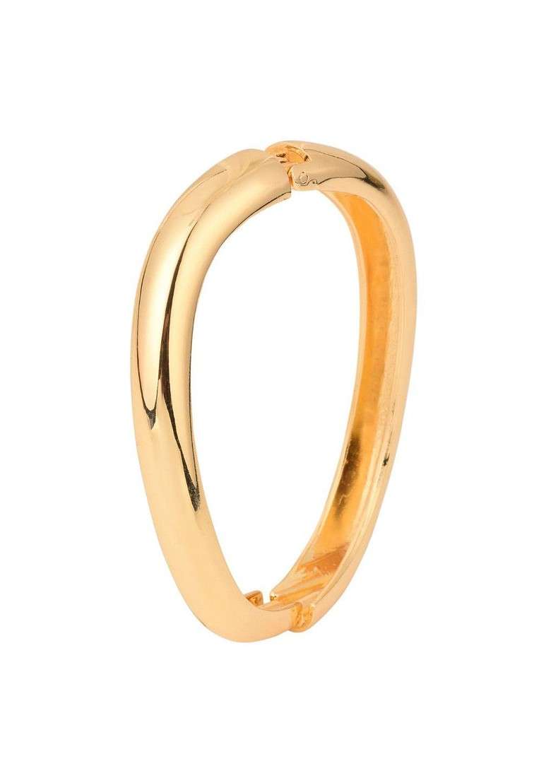 Gold Plated Kada Bracelet - Indya