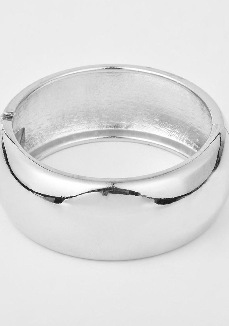 Rhodium Plated Kada Bracelet