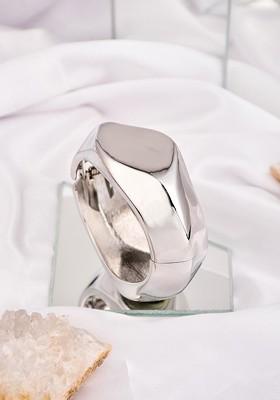 Rhodium Plated Kada Bracelet