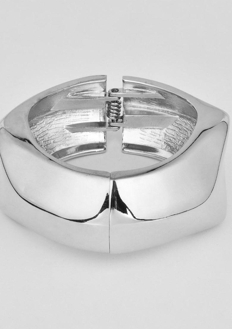 Rhodium Plated Kada Bracelet