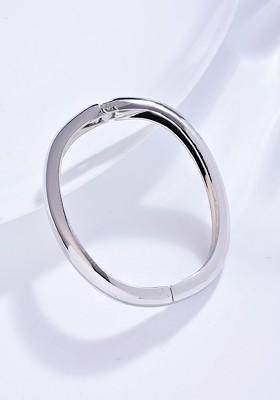 Rhodium Plated Kada Bracelet