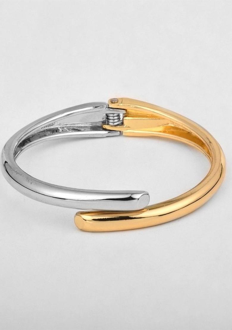 Gold Plated Halfand Half Bracelet