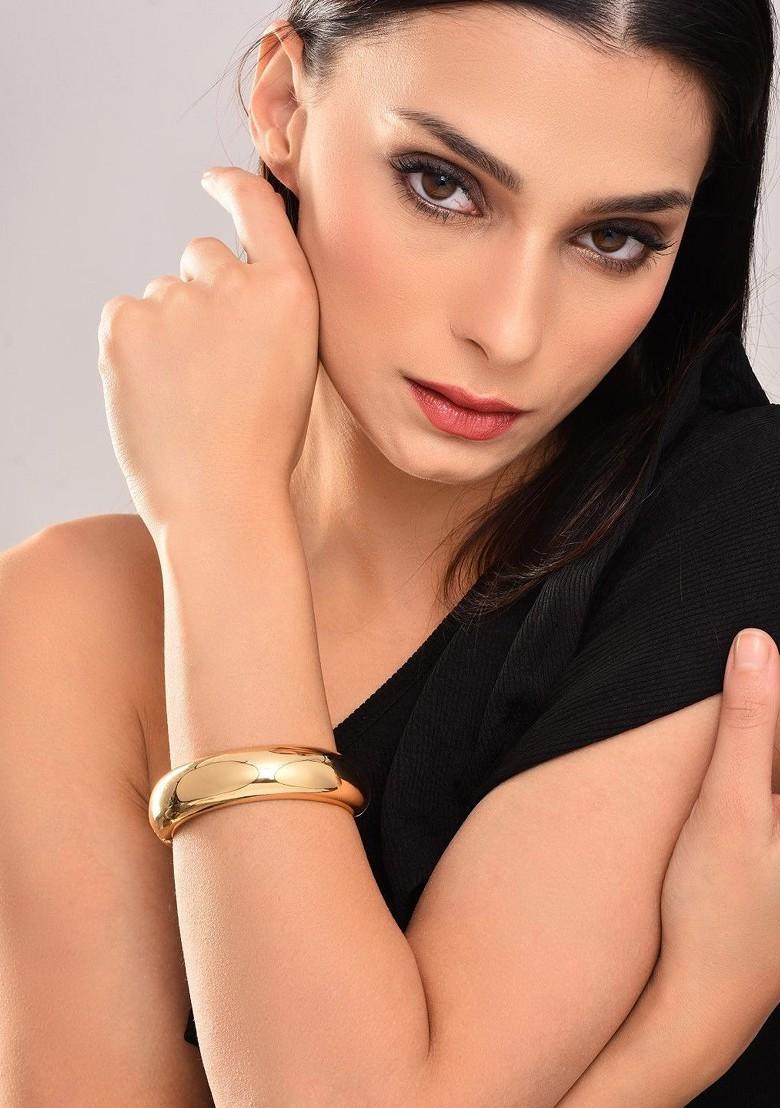 Gold Plated Kada Bracelet