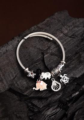 Silver Plated Charm Bracelet